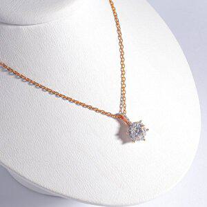 [샤밍주얼리]3부 천연 다이아 목걸이 우신 GIA 선셋 투톤 프로포즈 결혼 기념일 선물 예물