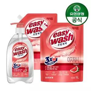 [유한양행]해피홈 이지워시 주방세제 자몽소다 3개 720ml/1000ml