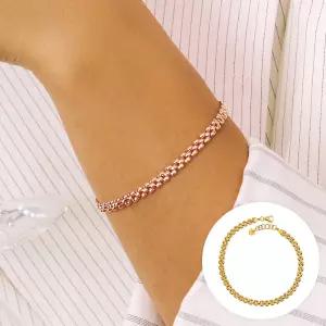 골드앤 18K 할로우렉스 팔찌