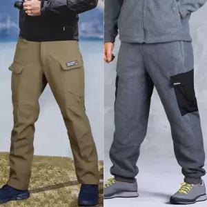 기모등산바지 겨울아웃도어 남자방한작업복 패딩 본딩