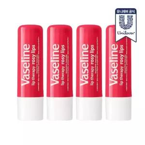 바세린 스틱 립밤 로지립스 4.8g 4개