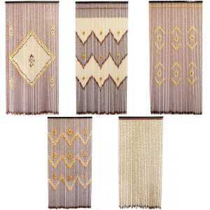 나무구슬문발 현관 거실 가리개 비즈발 입구 커텐