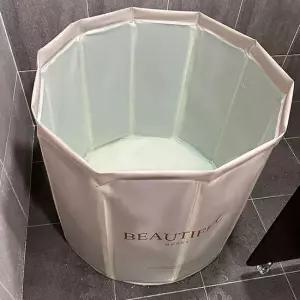 굿이스 무조립 접이식 반신욕기 이동식 간이 1인 원룸 반신욕조 접이식반신욕조