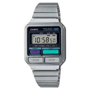 CASIO 카시오 A120WE-1A 공용 레트로 디지털워치 실버