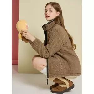 [카카오프렌즈(KAKAO FRIENDS)] 남녀공용 리버시블 플리스 경량 패딩