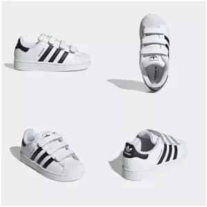[아디다스키즈 판교] JI3988 슈퍼스타 2 찍찍이 신발 170-210 아동화 오리지널스 운동화 HPKK
