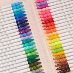 PP케이스 얇은 수성 프러스펜 사인펜 세트 24색 36색 48색 0.4mm