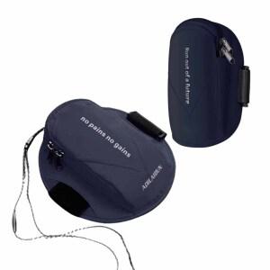 런닝 수납 팔뚝 가방 1p 밴드 벨크로 암 스마트폰 러닝 고정 스포츠 핸드폰 네이비