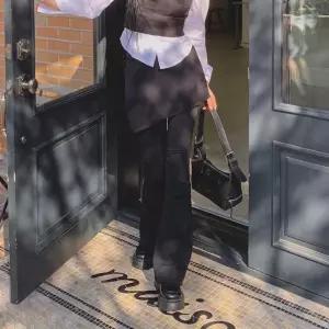 여성 밴딩 랩스커트 레이어드 셔링 치마바지