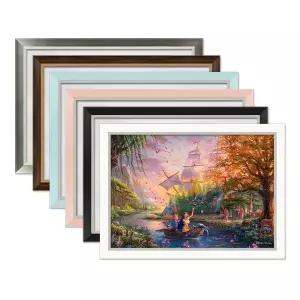 [보리보리/하비스]디즈니 킨케이드 포카혼타스 퍼즐 1000P+모던 액자 세트