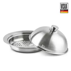 리퍼상품 비스카 스텐 돔형 찜기 돔스티머 세트 (26-30CM 호환)