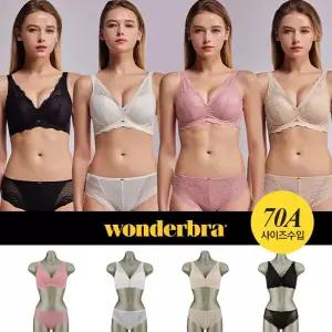[Wonderbra] 원더브라 노와이어 스프링레이스 브라팬티 4세트(8종)