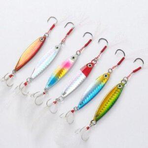 [기타]낚시 깃털 데일리 메탈지그 스커트 클래식 6p세트 (WFH48UQ)