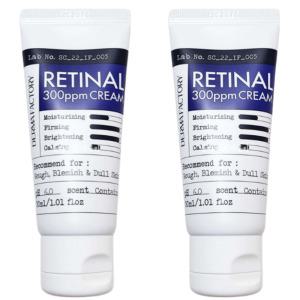더마팩토리 레티날 300ppm 크림 30ml x 2개 모공탄력 미백 주름개선 피부결개선 피부보습