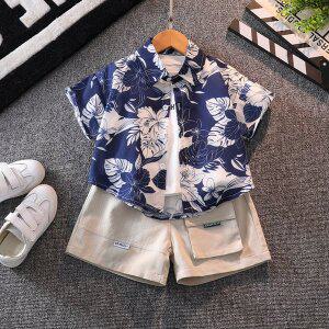 [삐삐네옷가게]남아 주니어 썸머 아일랜드 셔츠 휴가룩