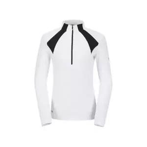 [노스페이스][텍가 110000원] 노스페이스 여성 스테이 쿨 긴팔 짚 티FM1NT7LJ31B-WHT