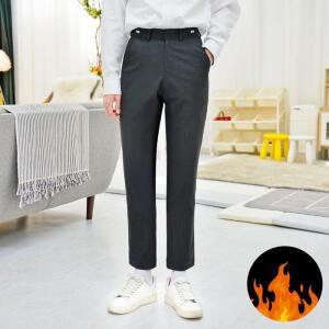 [ME0L222N_52GW]남자슬랙스 기모 스판 차콜 교복바지 남자