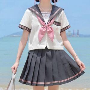 [MEM62P58_52GW]코스튬세라복 세라복 상하의세트 (그레이)