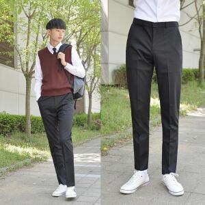 [ME0L22OO_52GW]남자교복 스판 블랙 교복바지 남자 -6XL