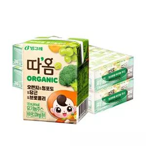 [빙그레][T] 빙그레 따옴 유기농주스 오렌지 120ml 48팩