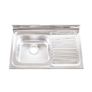 거북표 싱글싱크볼 SS 800 L/R 스테인리스 주방싱크볼 배수구포함