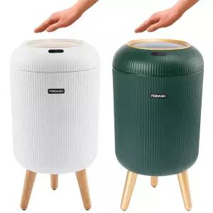 인테리어 모션 휴지통 10리터/0.3초 개폐/스마트 자동 센서 인식 쓰레기통/가정용 예쁜 오토 냄새차단 감지 감응 핸즈프리