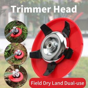 예초기날 이중 용도 브러시 커터 블레이드 금속 트리머 헤드 정원 잔디 패디 필드 건조한 깎는 기계 공작 잡초 플레이트