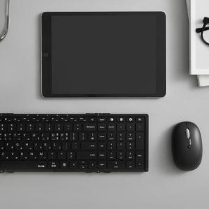 아이노트 XK903B 풀타입 접이식 블루투스 키보드 블랙