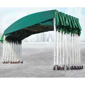 대형 슬라이딩 천막 야외 개폐식 캐노피 주차장 이동식 자바라 차고지