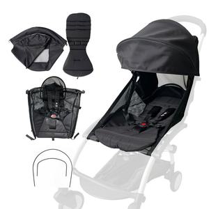 시트 여름 통풍 유모차 액세서리 의류 교체 키트 yoyo2 호환 방수 원단 캐노피 쿠션 및 베이스와 6