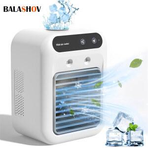 냉풍기 휴대용 선풍기 에어컨 미니 에어 쿨러 침실용 가습기 포함 전기 USB 500ml 탱크