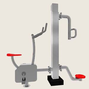 TK 자전거+허리돌리기 2인용 스텐 복합형 VKSP-4843