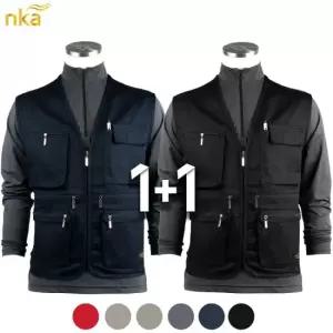엔케이아울렛 [1+1]NK노블A면조끼 남자 남성 작업조끼 현장복