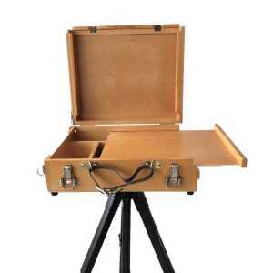 나무 화구박스 미술 정리함 휴대용 화구통 드로잉 재료 가방