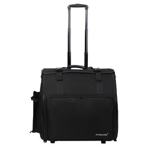 아코디언 가방 바퀴 악기 케이스 이동식 달린 백팩 보호 캐리어 블랙 카트 수납