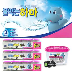 물먹는하마 참숯 옷장용 제습제 8px3개 