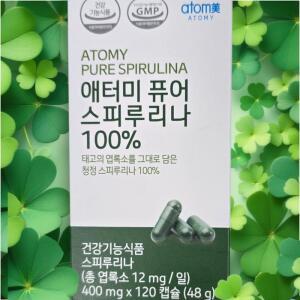 애터미 최신정품  퓨어 스피루리나 100% 40일분 +사은품증정