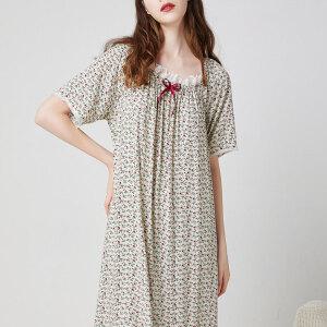 (무료배송) 찰랑 플라워 프릴 여성 원피스잠옷/여름원피스/반팔원피스/잠옷