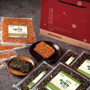 [하프클럽/훈훈한삼촌]식약동원 만나 2호 선물세트 (뱅어포 순4봉+청태 순4봉)