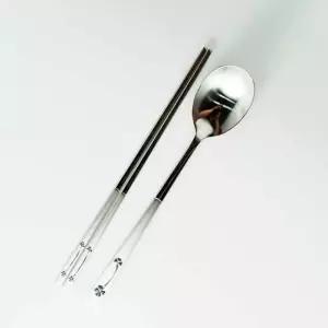 (1인) 샌딩 수저 세트/1인/스텐/셋트/1벌/디자인/젓가락/숟가락/스테인리스/스텐레스/가정용/심플/어른용