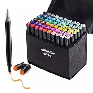 (60색) 마카펜 마커펜 드로잉펜 양쪽 트윈 싸인펜/마카/펜/세트/데코/다꾸/컬러/마커/미술용/디자인/미술