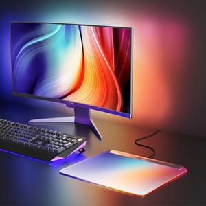 스카이디모 스마트 led 마우스패드 데스크테리어 rgb 소리반응형 백라이트 간접조명 앰비언트