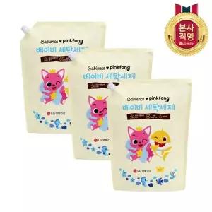 [엘지생활건강]베비언스 핑크퐁 베이비 세탁세제 리필 2.2L 3개