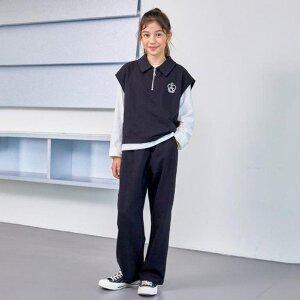 USALL 유솔 HC29 미니쯔리 조끼 3PCS 셋업 주니어 여아 싱글티+조끼+...