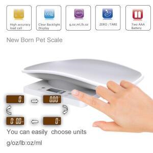 다기능 반려동물 체중계 영아 몸무게 높이 트레이 포함  무게 1G-10kg 작은 강아지 고양이 개에 적합