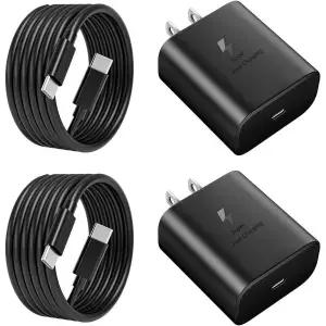 [관부가세포함] 2025년형 신제품 45W USB C 초고속 충전기 PD3.0 [2팩] 삼성 갤럭시 S25