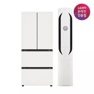 LG 오브제컬렉션 김치냉장고 위너 에어컨 2in1 (Z408MEEF23+FQ18HDWHY2) 402L+18평형
