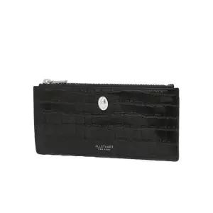 [롯데백화점]질스튜어트 [선물포장]블랙,아이보리 크로커 엠보 가죽 슬림 장지갑 JAWA5F804BK,JAWA5F814I2