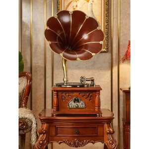 유럽식 축음기 오디오 복고풍 레코드 스피커 클래식