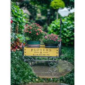 빈티지 화분수레 야외 정원데코 인테리어 꽃집 가드닝 꽃마차